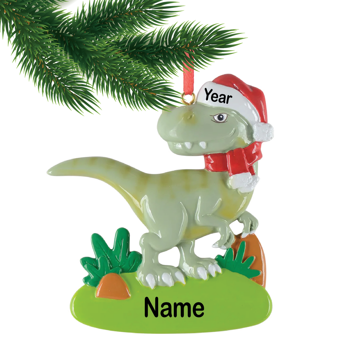 Dinosaur with Hat Ornament