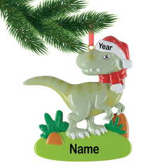 Dinosaur with Hat Ornament