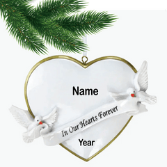 In Our Hearts Forever Banner Ornament