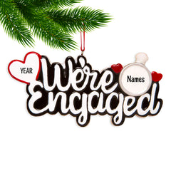 'We're Engaged' Ornament