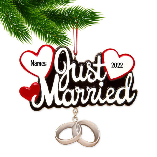 'Just Married' Ornament