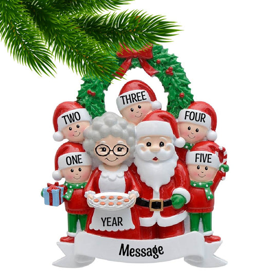 Santa & Mrs Claus with Five Children