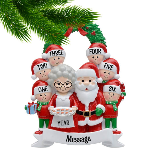 Santa & Mrs Claus with Six Children