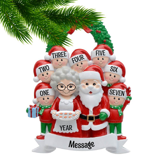 Santa & Mrs Claus with Seven Children